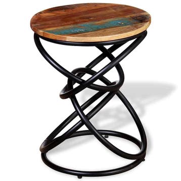 vidaXL Bijzettafel massief gerecycled hout, Verzenden, Nieuw, Hout
