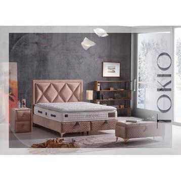 Opberg Boxspring Tokio, Huis en Inrichting, Slaapkamer | Boxsprings, Ophalen of Verzenden, Nieuw, Eenpersoons