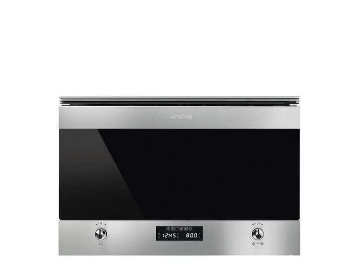 Smeg MP322X1 - Inbouw magnetron - Grill - Roestvrijstaal, Witgoed en Apparatuur, Magnetrons, Zo goed als nieuw, Verzenden