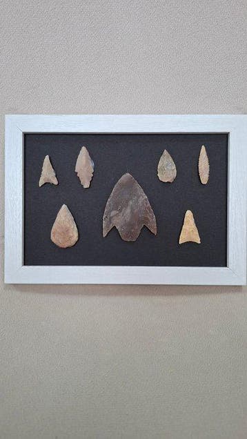 prehistorie vuursteen Pijlpunt - 120 mm (Zonder, Verzamelen, Mineralen en Fossielen