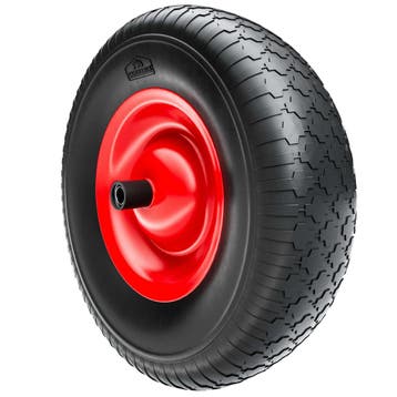 Kruiwagenwiel Zwart/Rood Rubber ø39cm max 200kg (Tuinieren), Verzenden, Nieuw