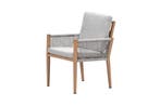 GI Sardinia dining fauteuil - Aluminium Teak look/Zand, Verzenden, Nieuw, Overige materialen