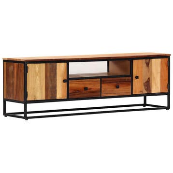 vidaXL Tv-meubel 120x30x40 cm massief gerecycled hout en, 100 tot 150 cm, Verzenden, Nieuw, Minder dan 100 cm