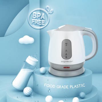 Waterkoker - Elektrisch - 1L - 1100W - Wit, Witgoed en Apparatuur, Waterkokers, Verzenden, Zo goed als nieuw