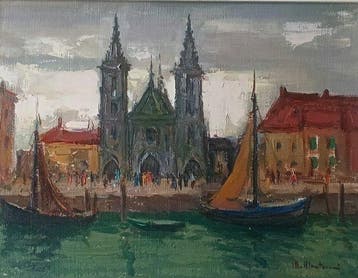 Michele Montanari (1908-1995) - Ostenda cattedrale