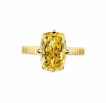 Zonder minimumprijs - Ring - 14 karaat Geel goud - 7.05ct., Nieuw