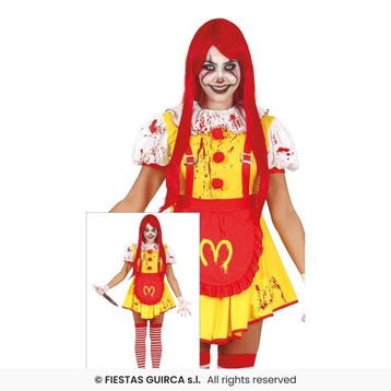 Halloween McDonalds Kostuum, Verzenden, Nieuw, Feestartikel