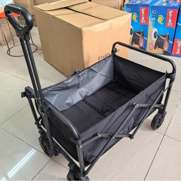 Opvouwbare Camping Trolley Groot Staal All-Terrain Wielen, Verzenden, Nieuw