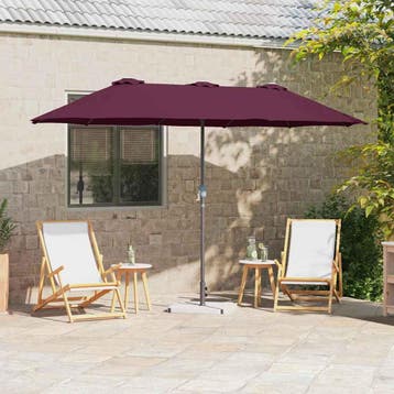 vidaXL Tuinparasol 370 x 197 x 239 cm Polyester en Aluminium, Verzenden, Nieuw, 1 tot 2 meter