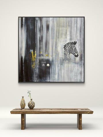 Luca Domiro - Stripes of Belonging (Zebra) - Large Original