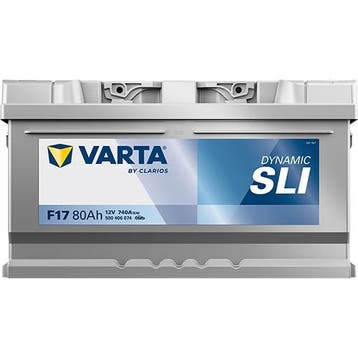 Varta Auto accu 12 volt 80 Ah SLI Dynamic type F17, Auto-onderdelen, Accu's en Toebehoren, Ophalen of Verzenden, Nieuw
