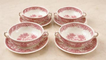 Villeroy & Boch - 4 Bols et 4 Soucoupes - Tafelservies (8) -
