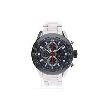 TAG Heuer Carrera Calibre 01 Chronograph CAR201U.BA0766..., Ophalen of Verzenden, Gebruikt, Staal, Overige merken