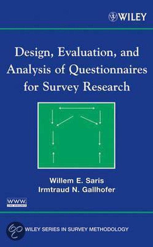 Design, Evaluation, and Analysis of Questionnaires for, Boeken, Taal | Engels, Zo goed als nieuw, Verzenden
