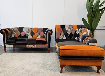 Chesterfield Jan Frantzen Set - Uniek Design - Gereinigd, Ophalen of Verzenden, Nieuw