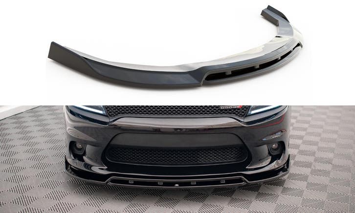 Voorspoiler V.1 Dodge Charger SRT MK7 FL Maxton Glans Zwart, Auto-onderdelen, Carrosserie en Plaatwerk, Ophalen of Verzenden