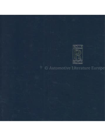1993 ROLLS ROYCE PROGRAMMA BROCHURE ENGELS, Nieuw, Author