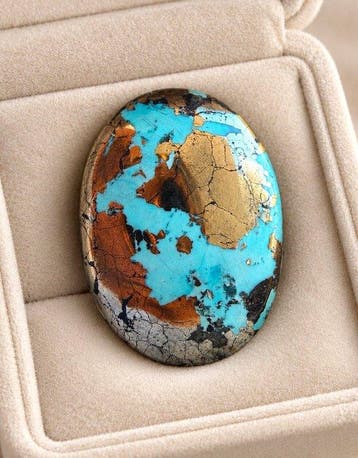 Turquoise Echte Edelsteen! Topkleur Neishabour Turquoise, Verzamelen