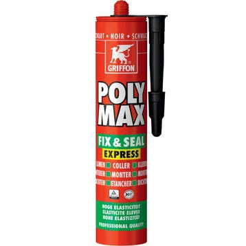 Griffon Poly Max Fix  Seal Express zwart koker 425 gram, Doe-het-zelf en Verbouw, Ophalen of Verzenden, Nieuw