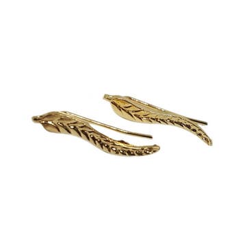 Fako Bijoux - Oorbellen - Steker - Leaf - Veertje -, Verzenden, Nieuw