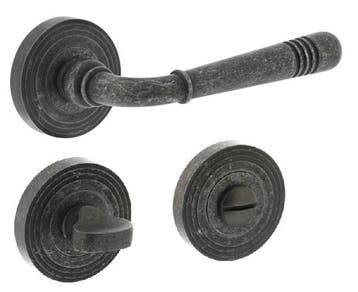 Intersteel deurklink Helena op rozet met WC-sluiting oud, Verzenden, Nieuw