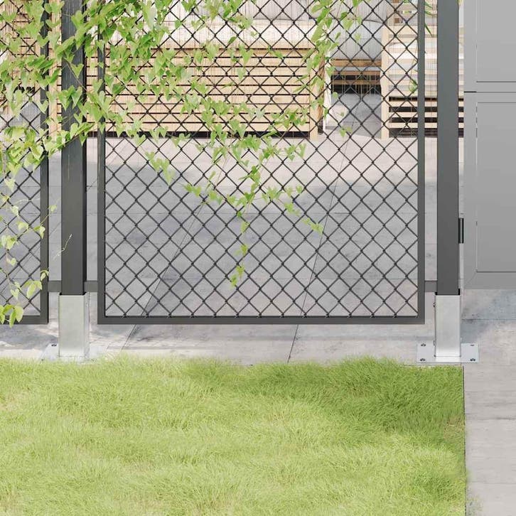 vidaXL Spokkels vierkant 12 st gegalvaniseerd staal, Tuin en Terras, Palen, Balken en Planken, Nieuw, Verzenden