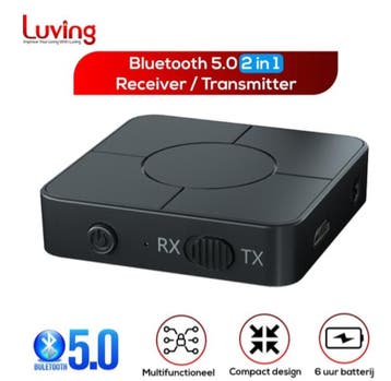 Luving™ KN326 - Bluetooth Ontvanger - Bluetooth Zender -, Ophalen of Verzenden, Nieuw