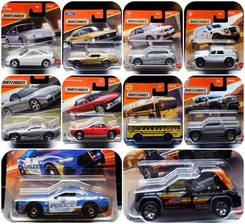 Matchbox 1:64 - Modelauto (10) - Assortiment Matchbox, Nieuw