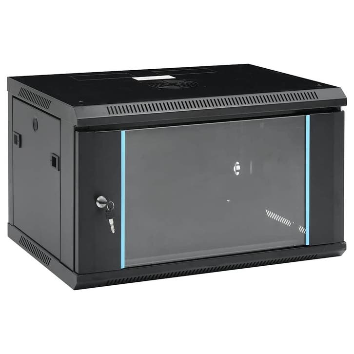 vidaXL Netwerkkast voor aan de muur 6U 19 IP20 600x450x350, Computers en Software, Overige Computers en Software, Nieuw, Verzenden