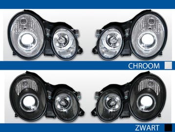 Koplampen Angel Eyes | Mercedes W208 CLK 1997-2002 | chroom, Verzenden, Nieuw