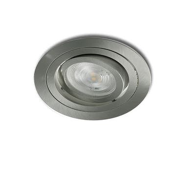 Inbouwspot Veneto | Kantelbaar | Rond | RVS look, Verzenden, Nieuw