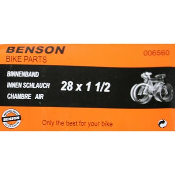 Benson Binnenband - Rubber - 28 x 1 1/2 - Dunlop Ventiel..., Fietsen en Brommers, Fietsonderdelen, Ophalen of Verzenden, Nieuw