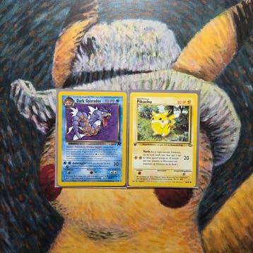 Pokémon - 2 Card - Dark Gyarados / Pikachu First edition -, Nieuw