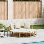 vidaXL Loungebed voor buiten zonder luifel poly rattan, Verzenden, Nieuw