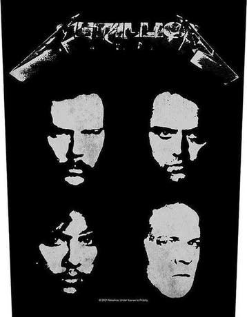 Metallica - Black Album - Rugpatch officiële merchandise, Ophalen of Verzenden, Nieuw, Kleding