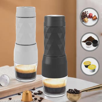 HOMEFISH 3-in-1 Draagbare Koffiemachine: Espresso, Capsules, Verzenden, Nieuw