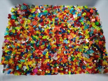 Lego - geen serie - Partij transparante onderdelen +/- 1000, Nieuw