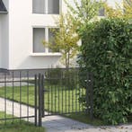 vidaXL Hekpoort HORST 100 x 75 cm Metaal Zwart, Tuin en Terras, Tuinpoorten, Verzenden, Nieuw