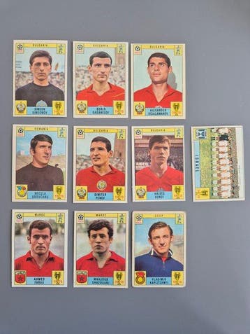 1970 Panini - 10 Sticker - Good (GD), Nieuw