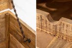 Massief houten salontafel BODEGA 100cm mangohouten, Ophalen of Verzenden, Nieuw