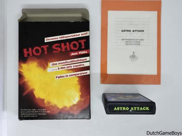 Atari 2600 - Hot Shot / Goliath - Astro Attack, Verzenden, Gebruikt