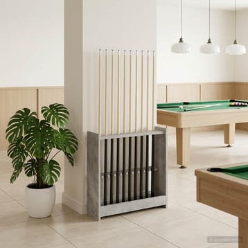 vidaXL Biljartkeu standaard Bewerkt hout 60 x 20 x 57 cm, Sport en Fitness, Biljarten en Poolen, Verzenden, Nieuw