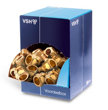 VSH verloopsok 22x15mm (0889229) Voordeelbox 20 stuks, Doe-het-zelf en Verbouw, Buizen en Afvoer, Nieuw