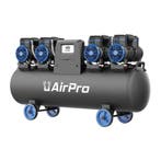 Fluisterstille compressor AirPro 4x2pk 400V 120Ltr tank, Verzenden, Nieuw