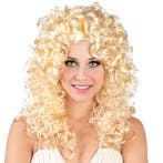 Pruik blond krul Norah, Kleding | Dames, Ophalen of Verzenden, Nieuw