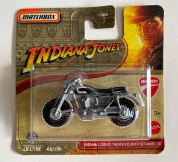 MATCHBOX INDIANA JONES THEMED DUCATI SCRAMBLER (TOYS), Verzenden, Gebruikt