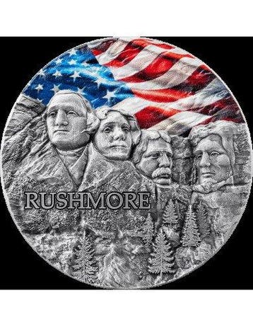 Ghana. 10 Cedis 2024 RUSHMORE Special Edition Rock-cut