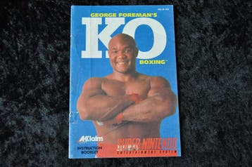George Foremans KO Boxing Nintendo Snes Manual SNS-GK-USA, Verzenden, Nieuw