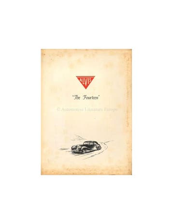 1946 ALVIS THE FOURTEEN BROCHURE ENGELS, Nieuw, Author