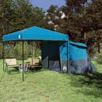 vidaXL Camping Tent Set met dak met opslag 2 pcs Blauw, Verzenden, Nieuw